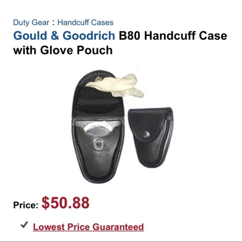 GOULD & GOODRICH HANDCUFF CASE/GLOVE POUCH